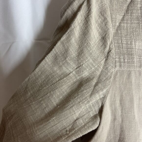 SOFT SURROUNDINGS Linen Cotton Button Up Top Women's Sz XS Resort Boho - Picture 7 of 13